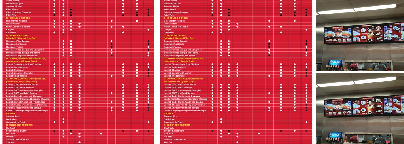Chowking Menu