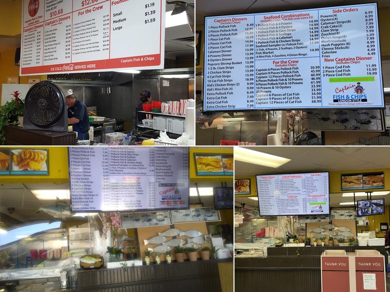Captain Fish & Chips Menu