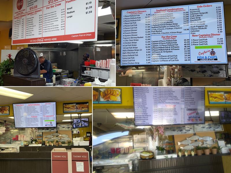 Captain Fish & Chips Menu