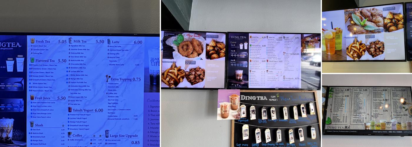 Ding Tea Menu