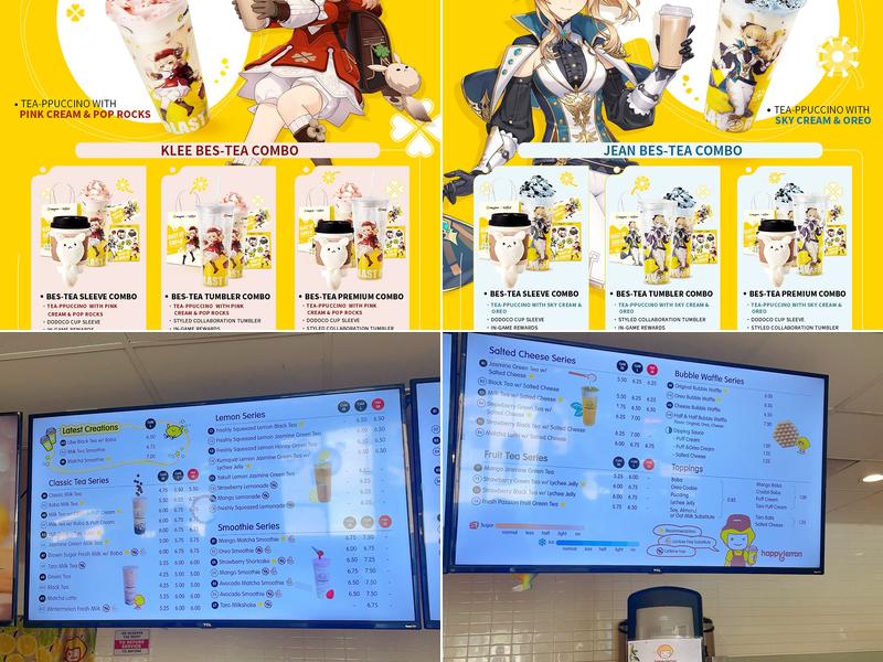 Happy Lemon Convoy Menu
