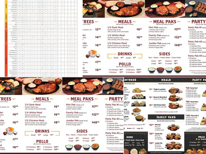 Juan Pollo Menu