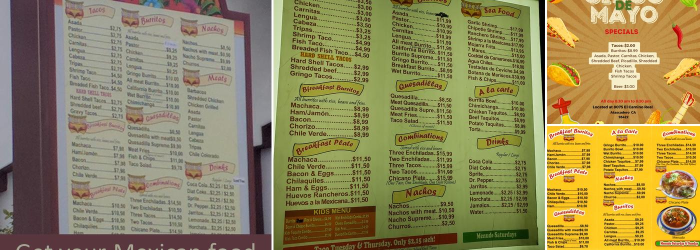The Taco Stand Menu