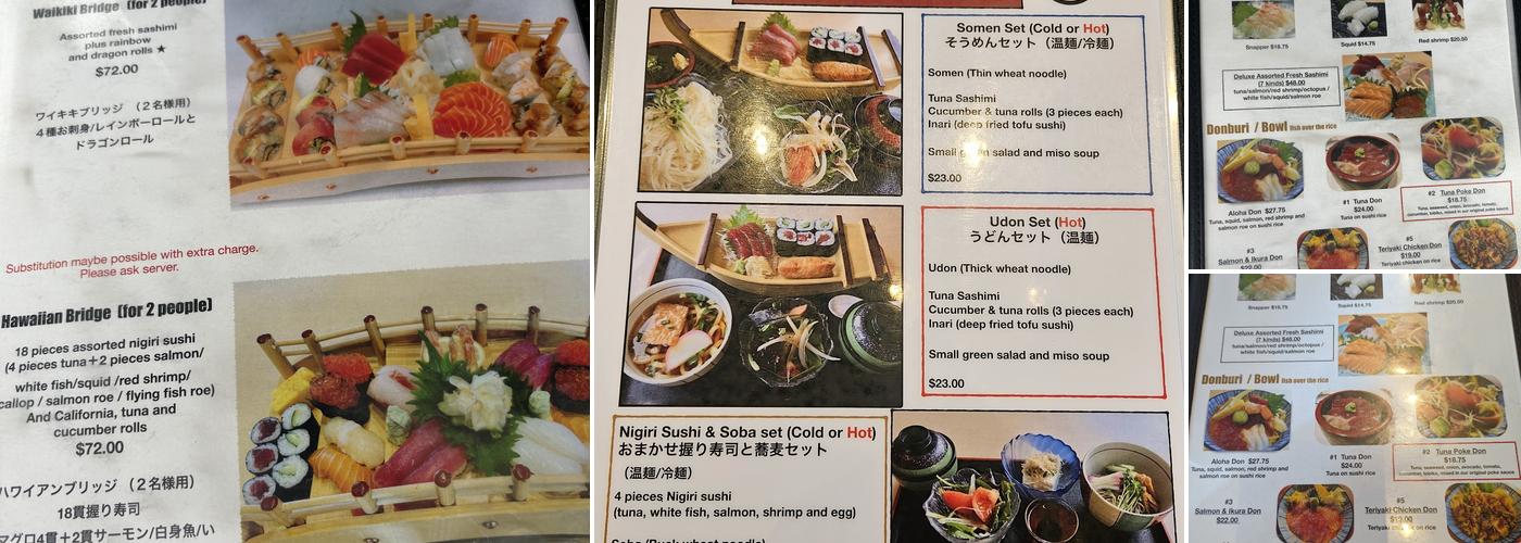 Furusato Sushi Menu