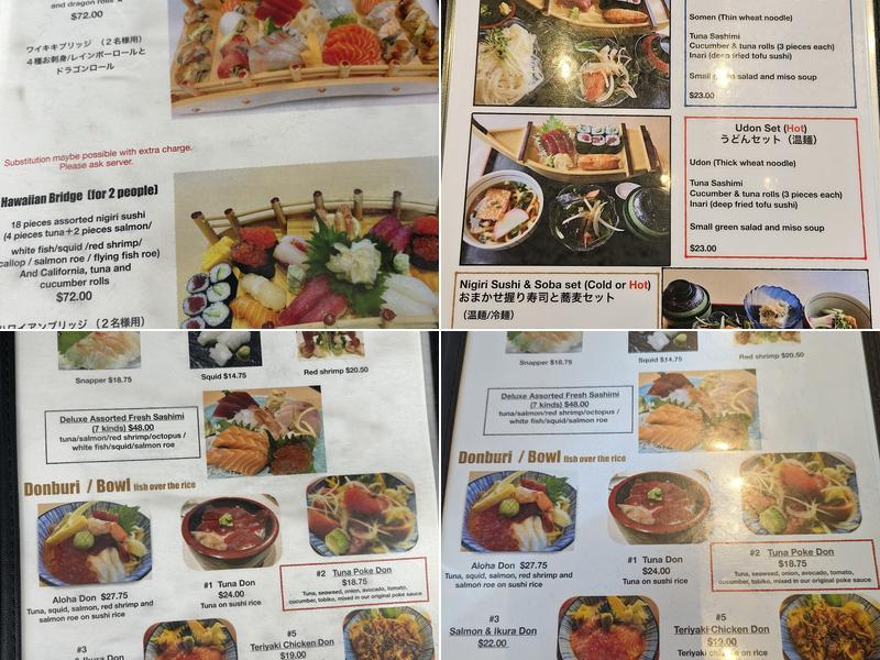 Furusato Sushi Menu