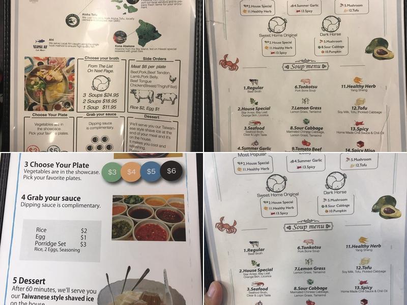 Sweet Home Cafe Waikiki Menu