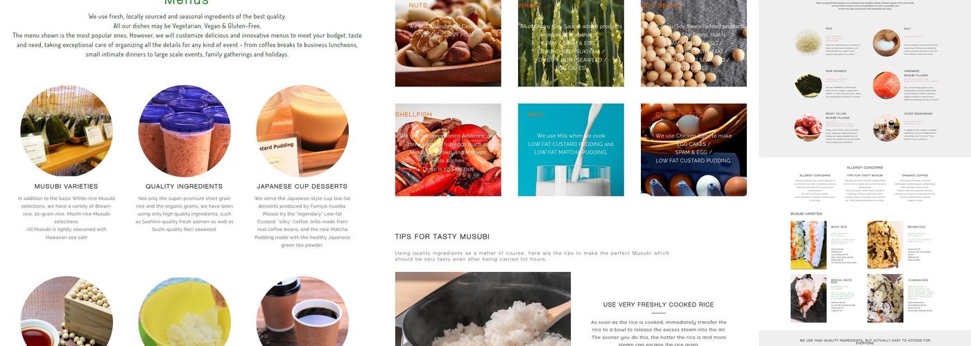 Mana Musubi Menu