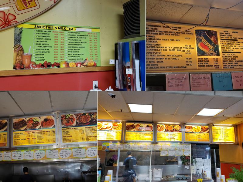 L&L Hawaiian Barbecue Menu