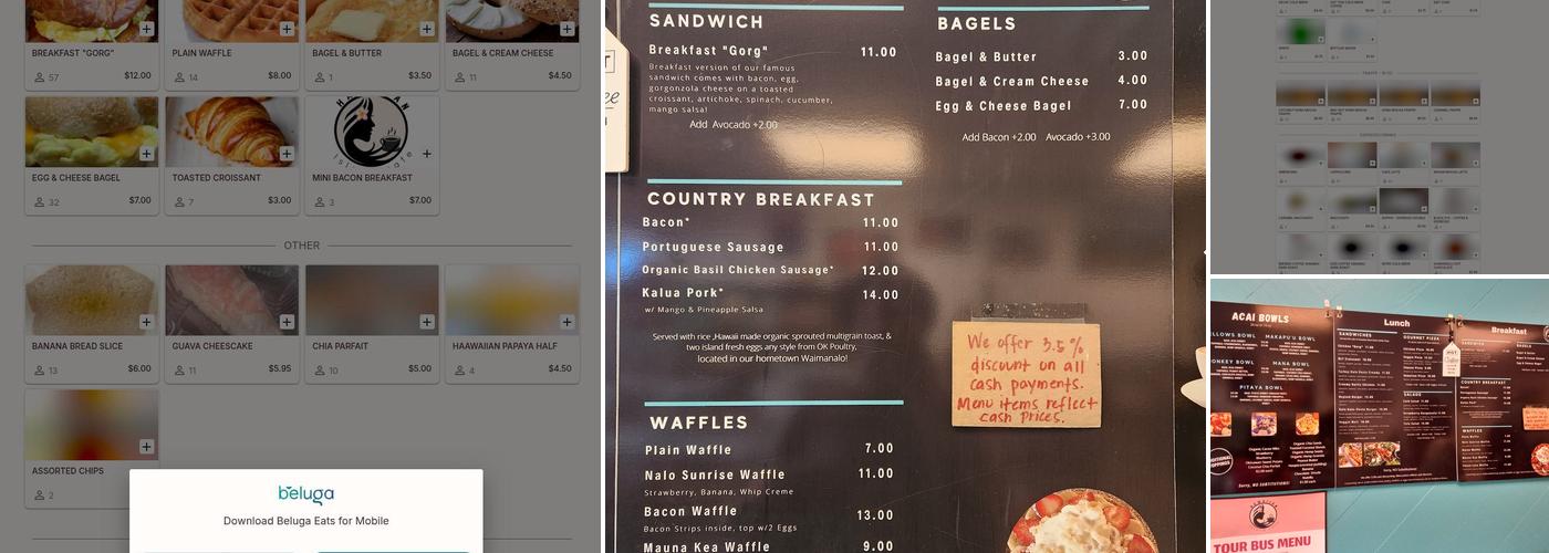 Hawaiian Island Cafe Menu