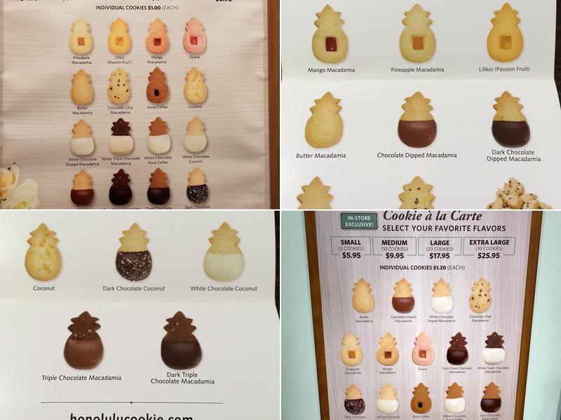 Honolulu Cookie Company Menu