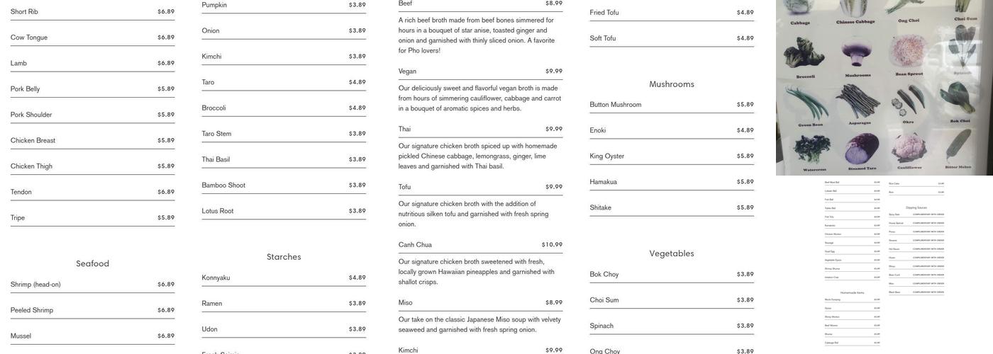 Hot Pot Heaven Menu