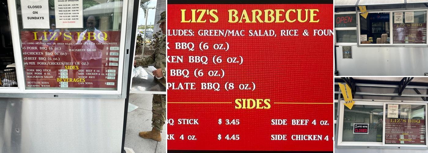 Liz's BBQ Menu
