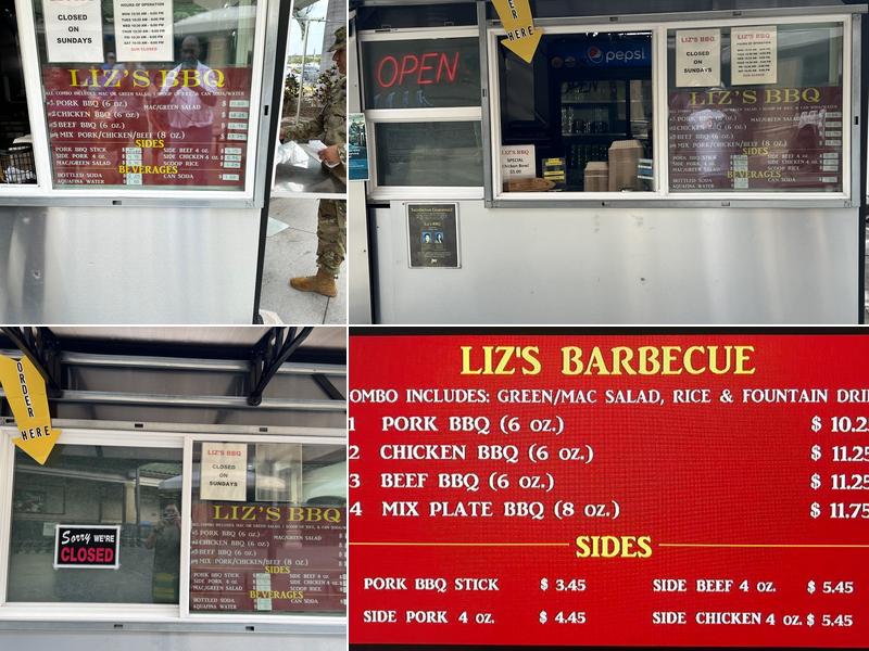 Liz's BBQ Menu