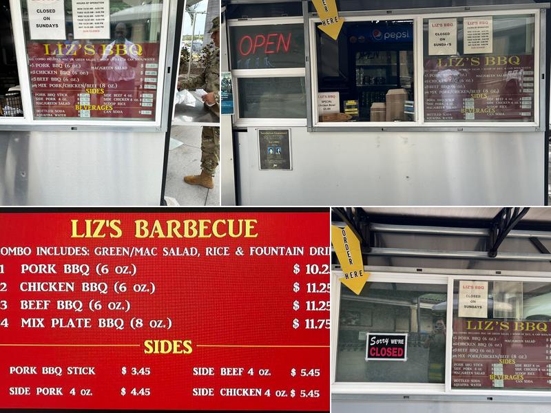 Liz's BBQ Menu