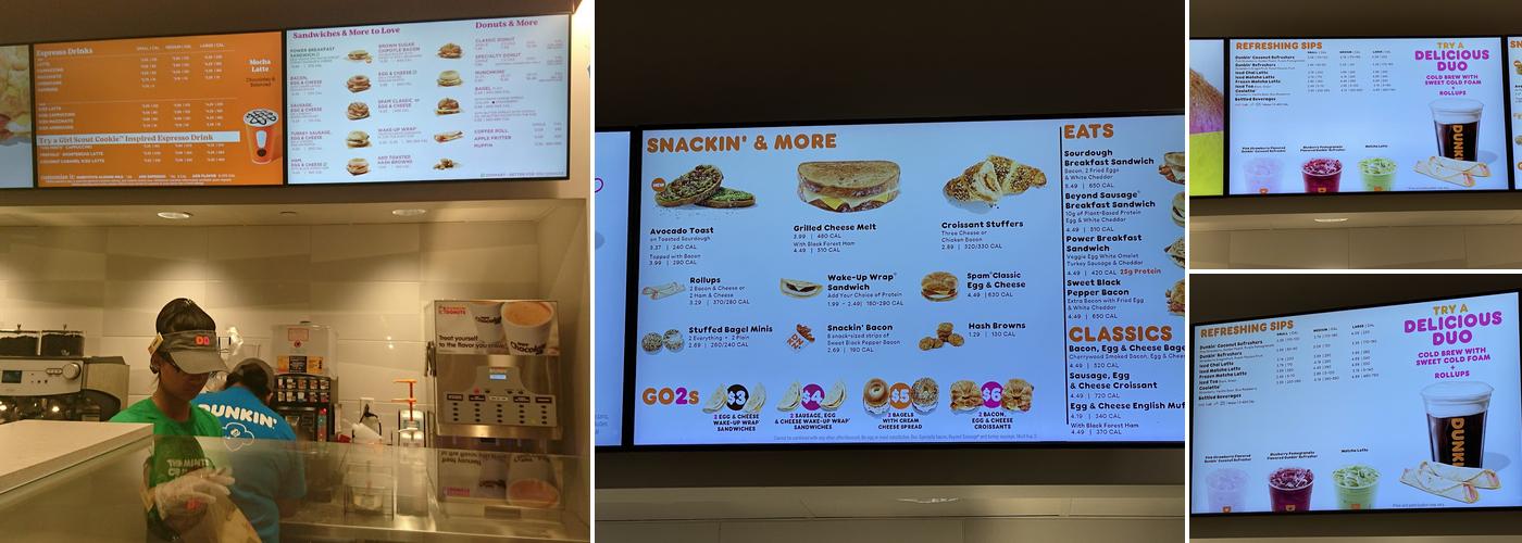 Dunkin' Menu