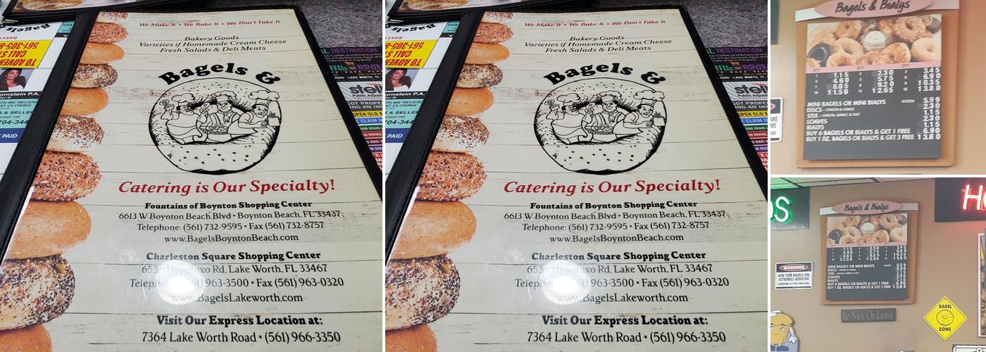 Bagels & Menu