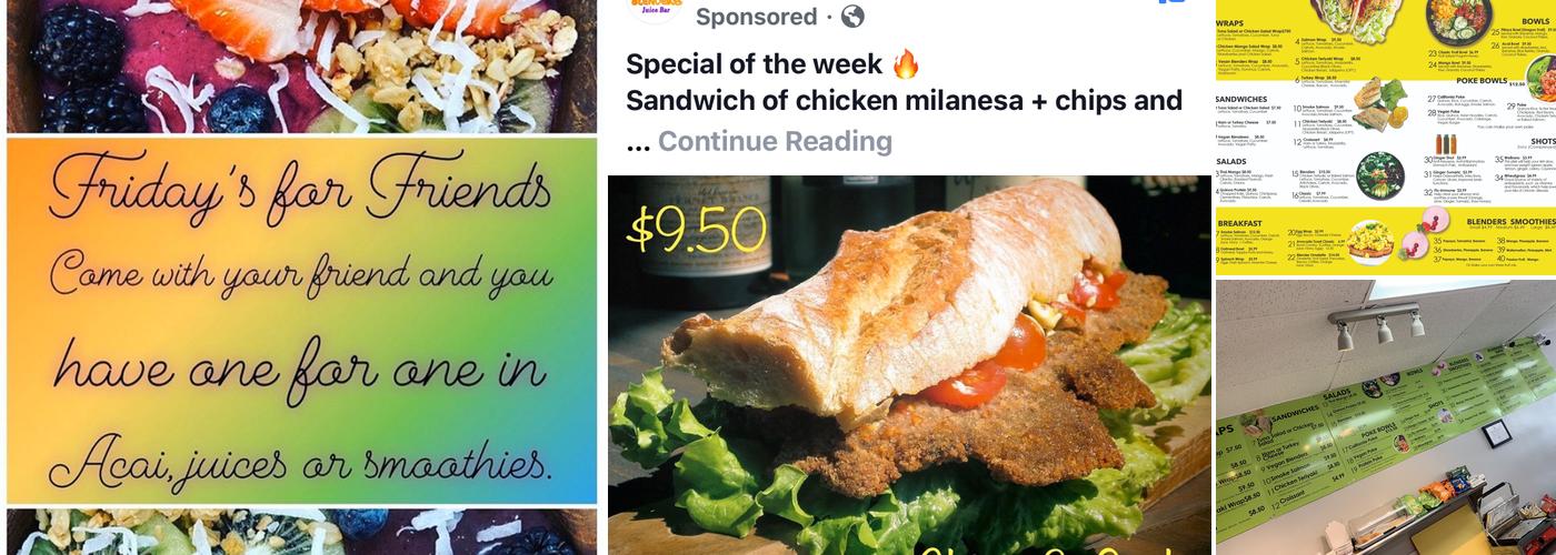 BLENDERS juice bar Menu