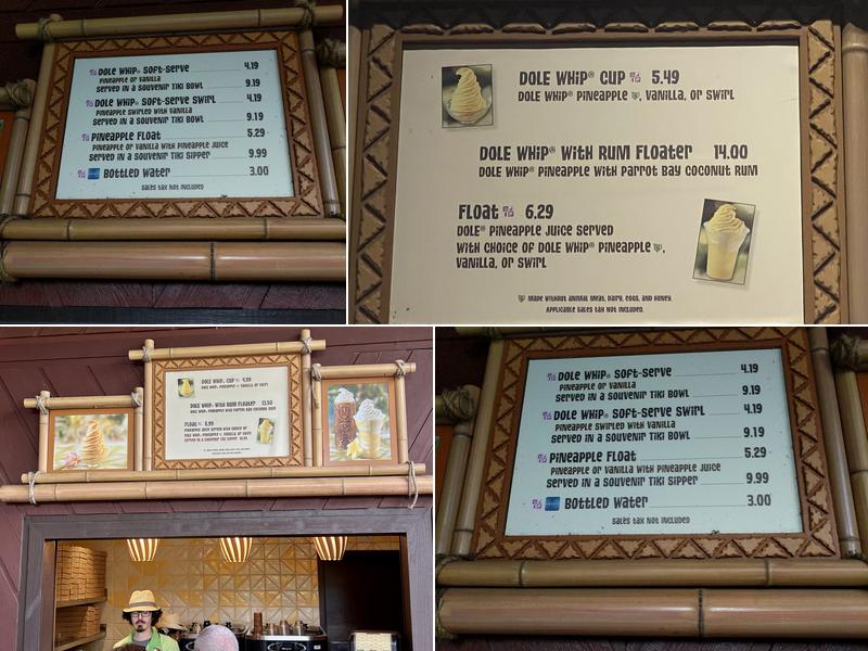 Pineapple Lanai Menu