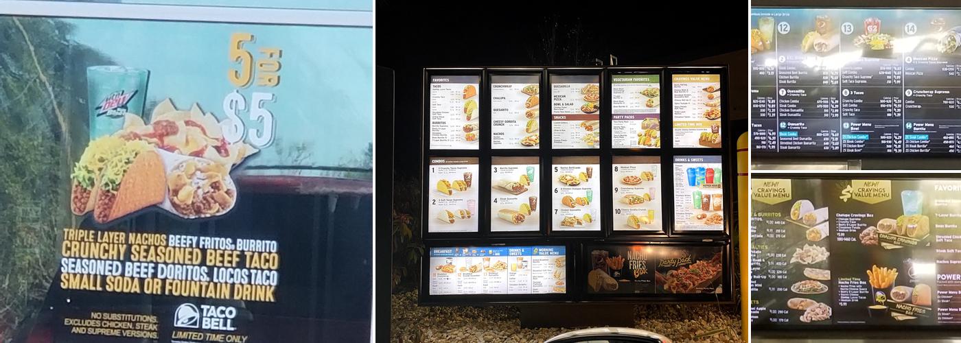 Taco Bell Menu