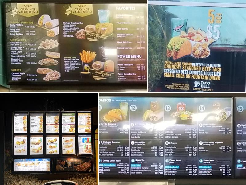 Taco Bell Menu