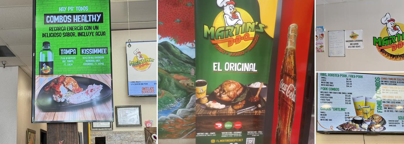 Martin's BBQ Menu