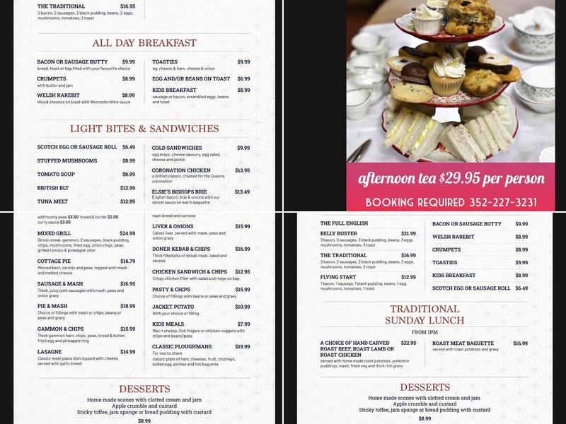 Best of British Pub & Cafe Menu