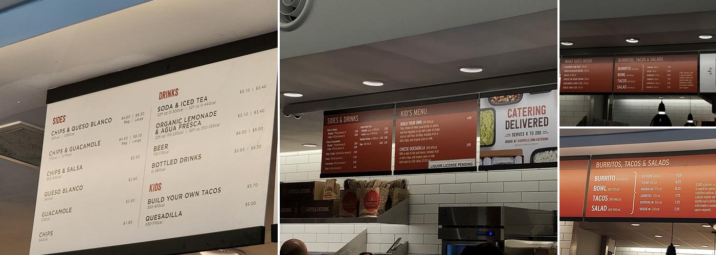 Chipotle Mexican Grill Menu