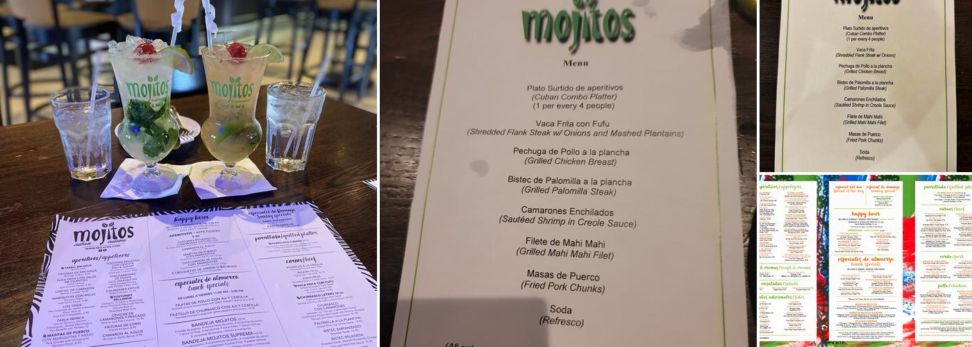 Mojitos Calle 8 Menu