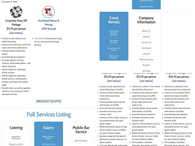 Magic Occasions Catering Menu