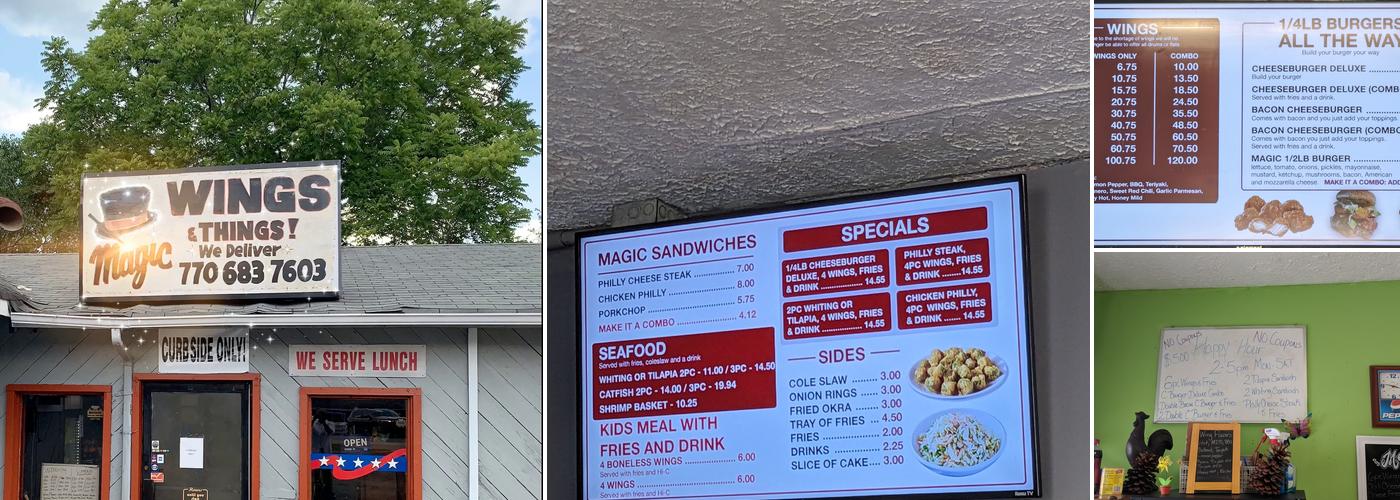 Magic Wings & Things 1 Menu