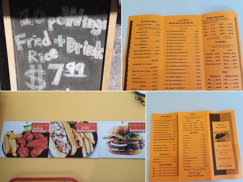 American Wing & Deli Menu