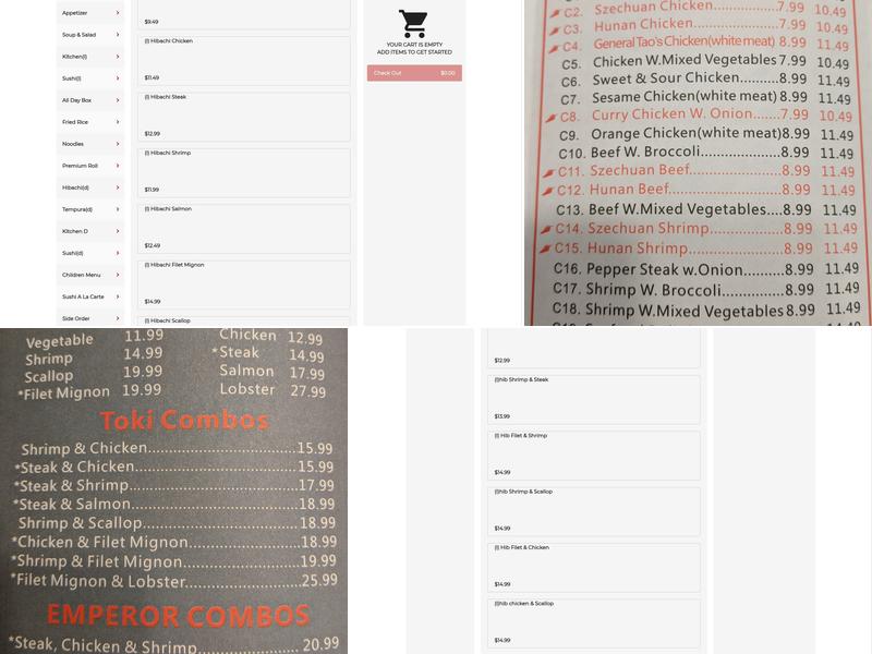 TAO ASIAN CUISINE Menu