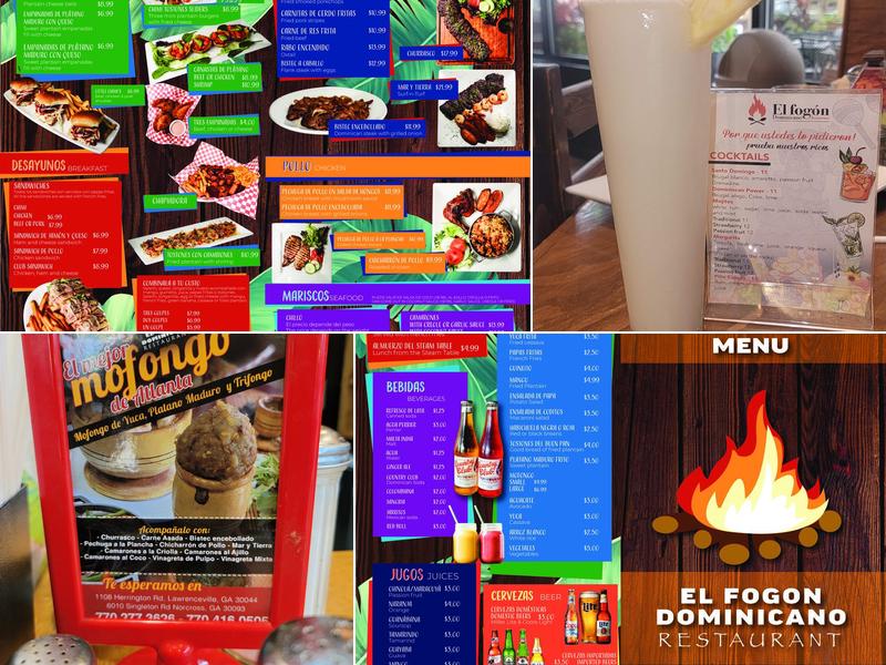 El Fogón Dominicano Menu
