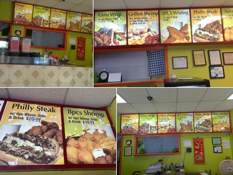 Wings & Seafood Menu