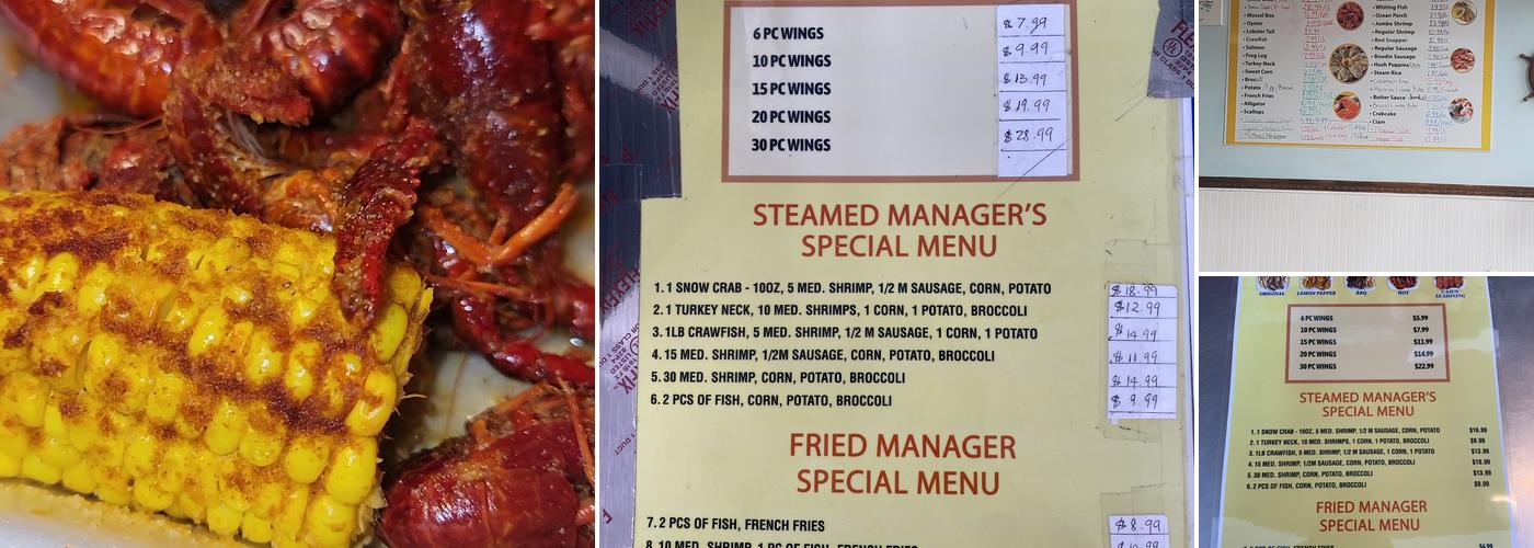 TA New Orleans Seafood Menu