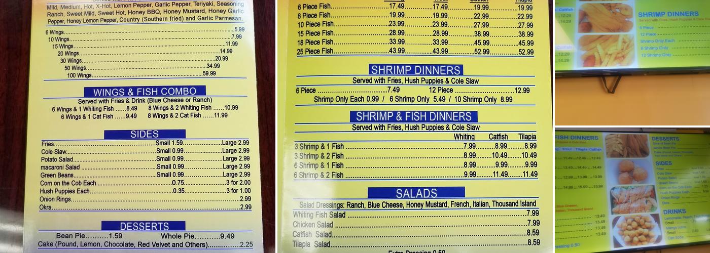 Supreme fish Menu