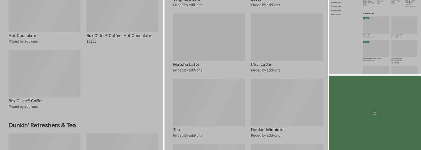 Dunkin' Menu