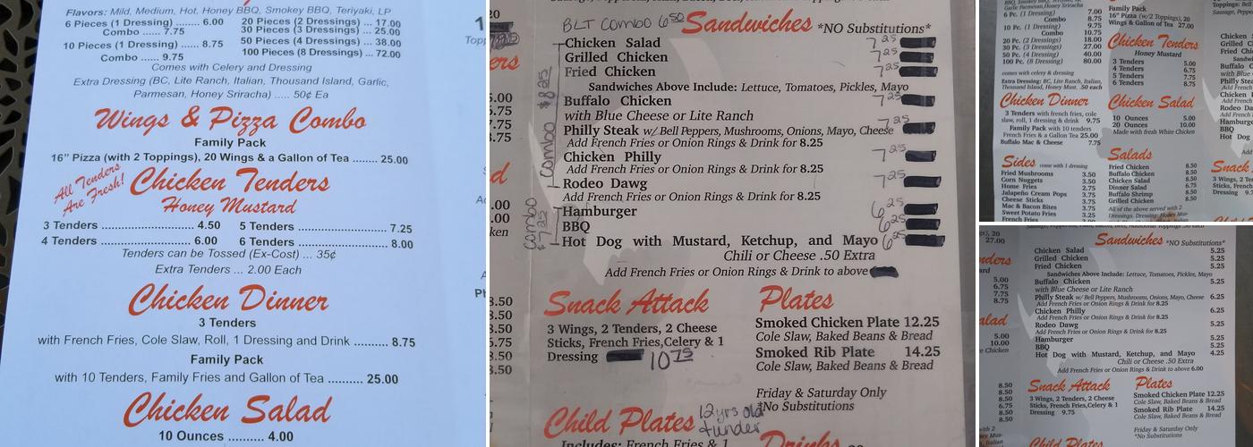 Midtown MeMe's Menu