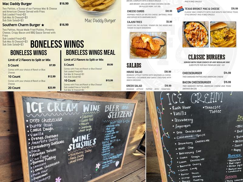 Fire & Ice Pizza and Ice Cream Menu