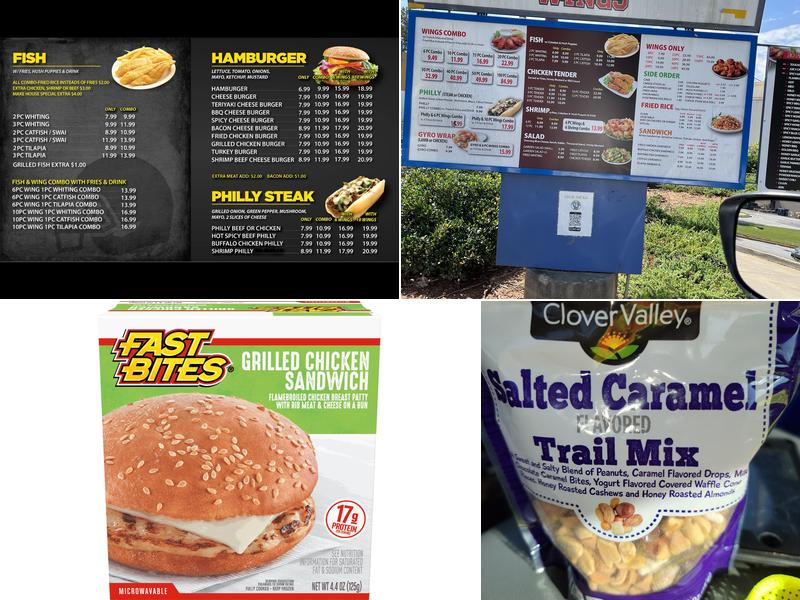 Touchdown Wings Menu