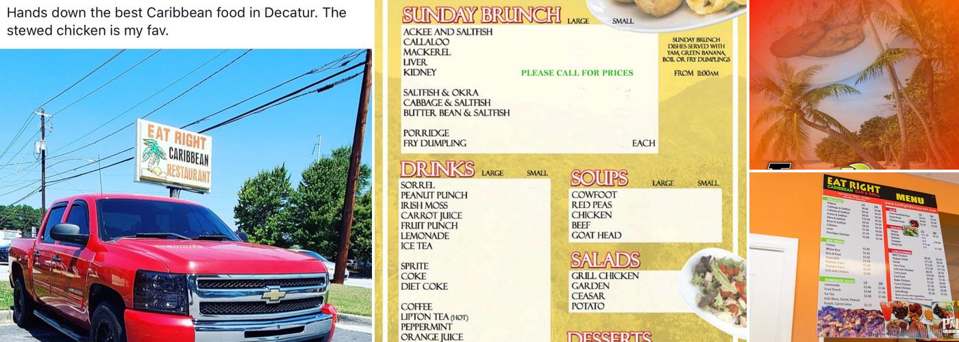 Eat Right Caribbean Restaurant Menu