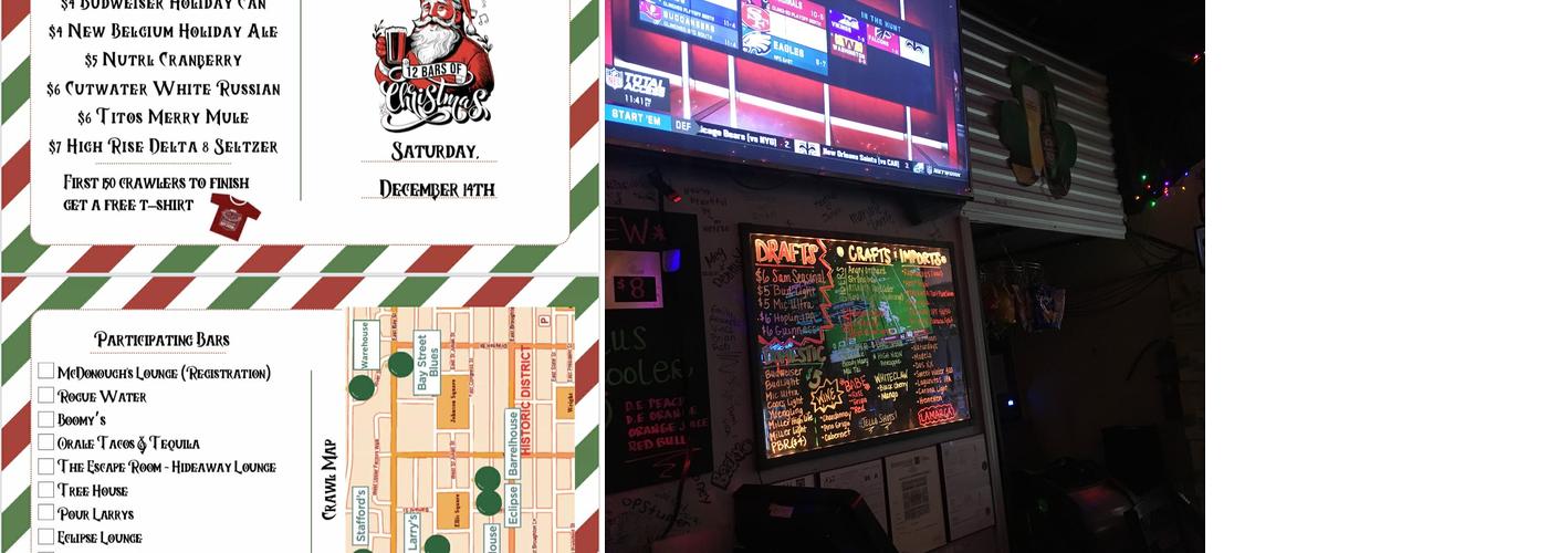 Stafford's Public House Menu