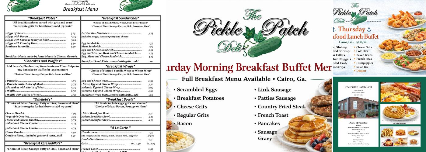 Pickle Patch Deli Menu