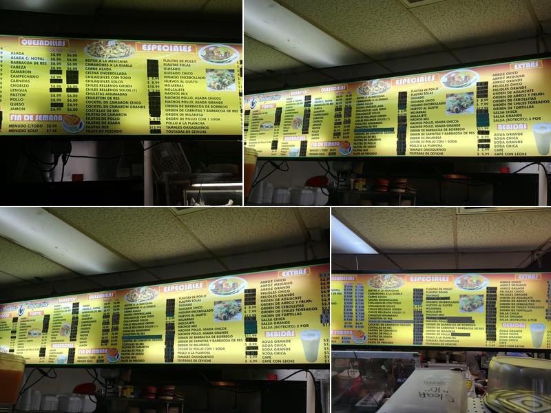 Las Lupitas Menu