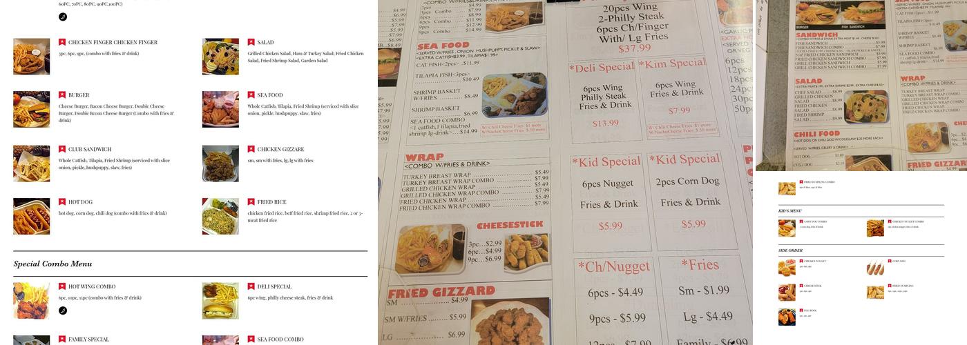 Hot Wing Express Menu