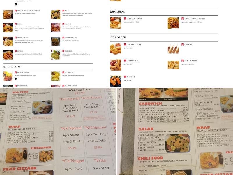Hot Wing Express Menu