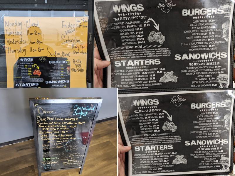 Belly Kitchen Menu
