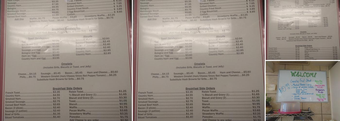 Griddle House Menu