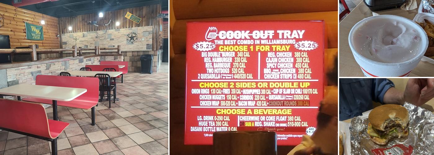 Cook Out Menu