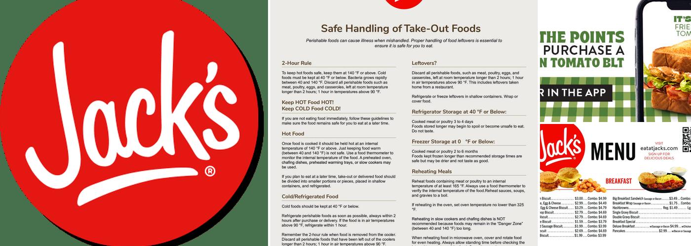 Jack's Menu